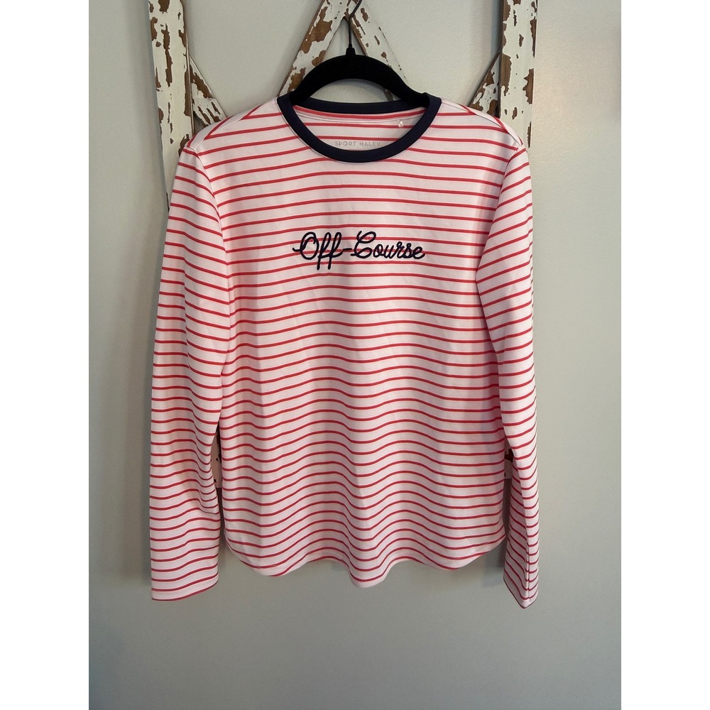 Sport‎ Haley Women's Off Course Stripped Golf Long Sleeve Top Size Medium